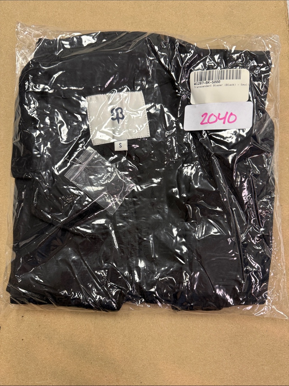 New Betabrand Black Transcendent Ponte Stretch Blazer Small